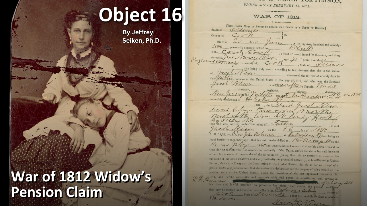 Read Object 16: War of 1812 Widow’s Pension Claim
