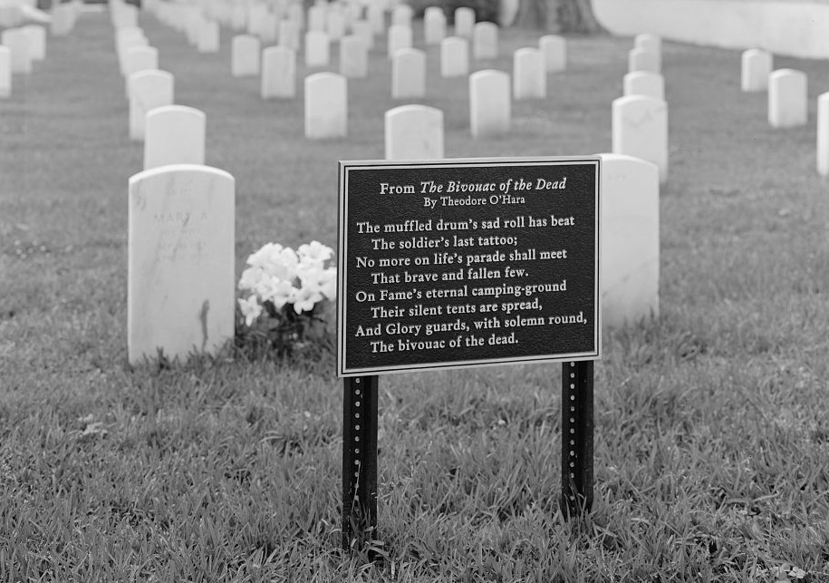 Tablet at Mobile National Cemetery of “Bivouac of the Dead."